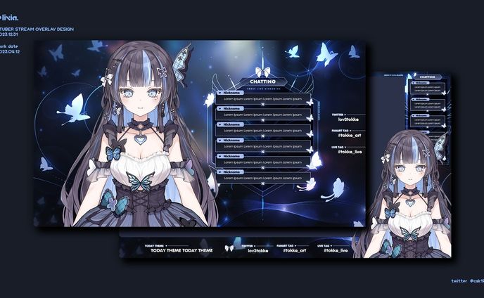 overlay、tiktok