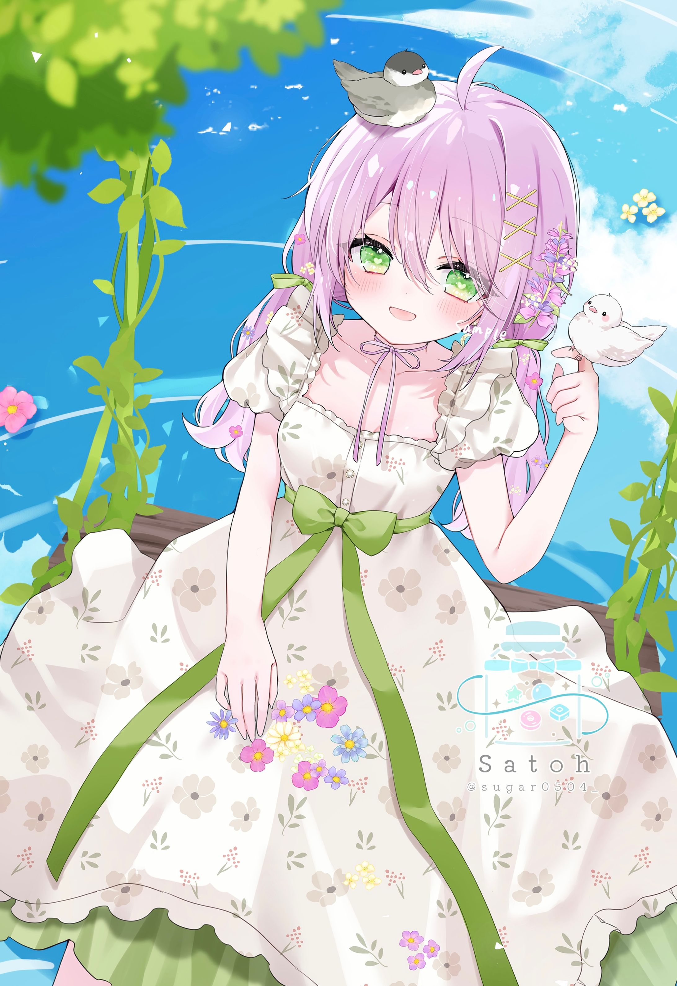 〈お仕事〉柳木みんと様 活動用イラスト-1