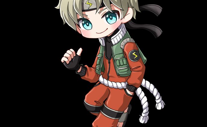 Hattosonさん　3等身全身イラスト