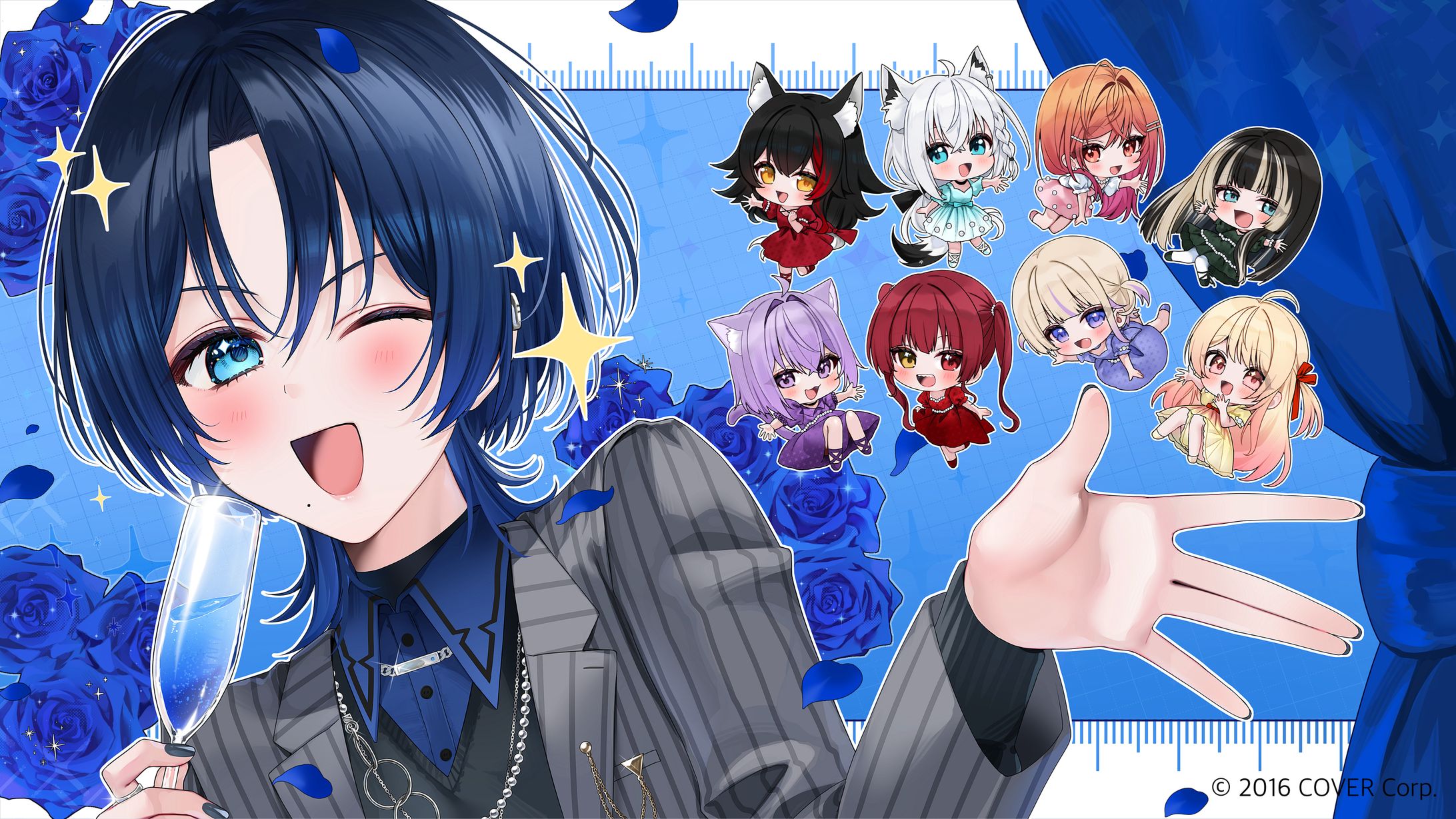 hololive DEV_IS所属 火威青さま/火威青生誕3Dライブ2025サムネイルイラスト-1