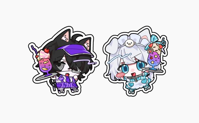 「Milleneige Diner Badge」SDイラスト