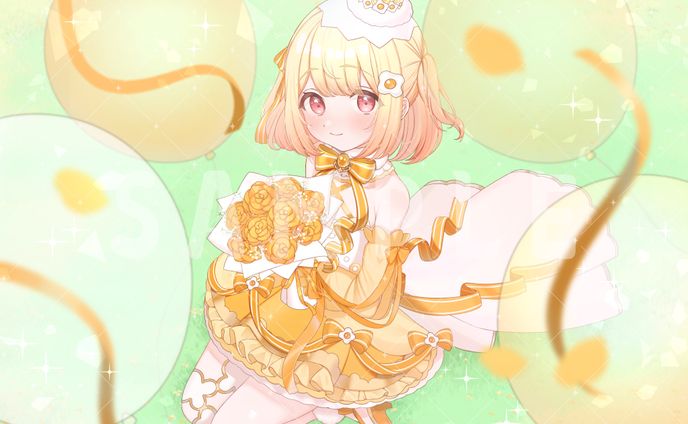 ぴぃpi様　お誕生日記念＋歌ってみたMVイラスト