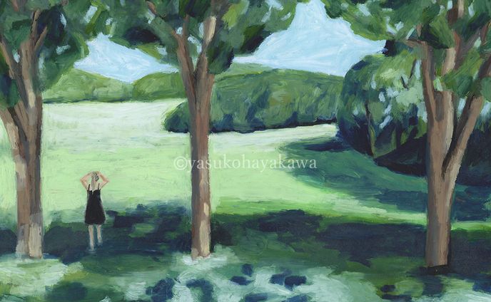 風景2（オイルパステル）