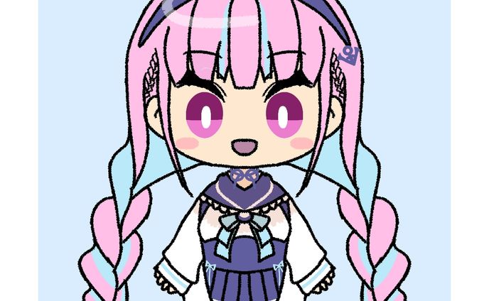 湊あくあ デフォルメキャラクター