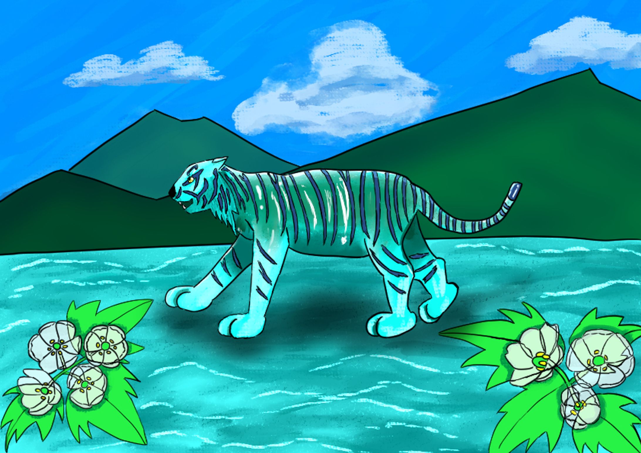 水虎とサンカヨウ-1