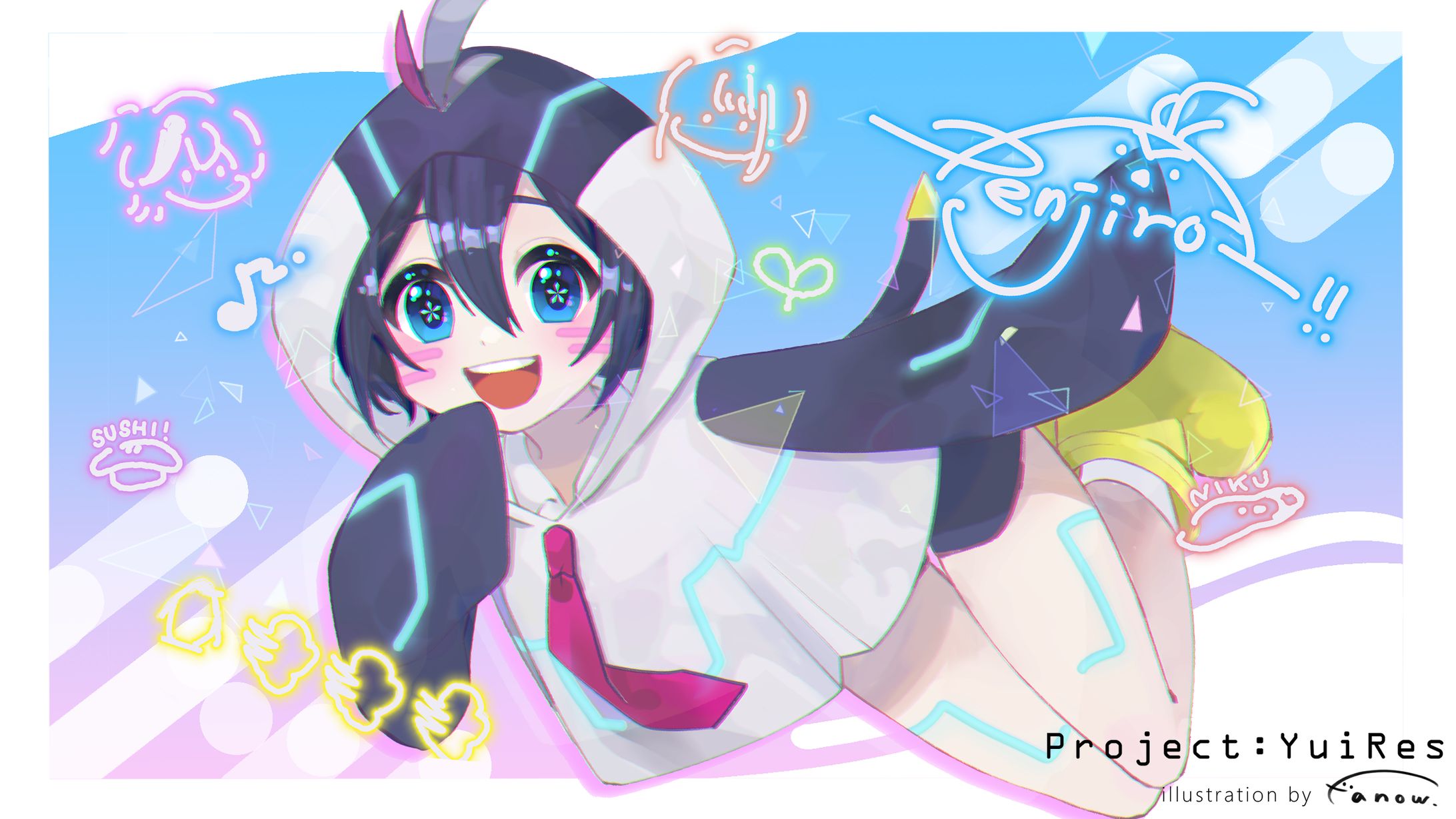 Vtuber 歌ってみた動画イラスト-1