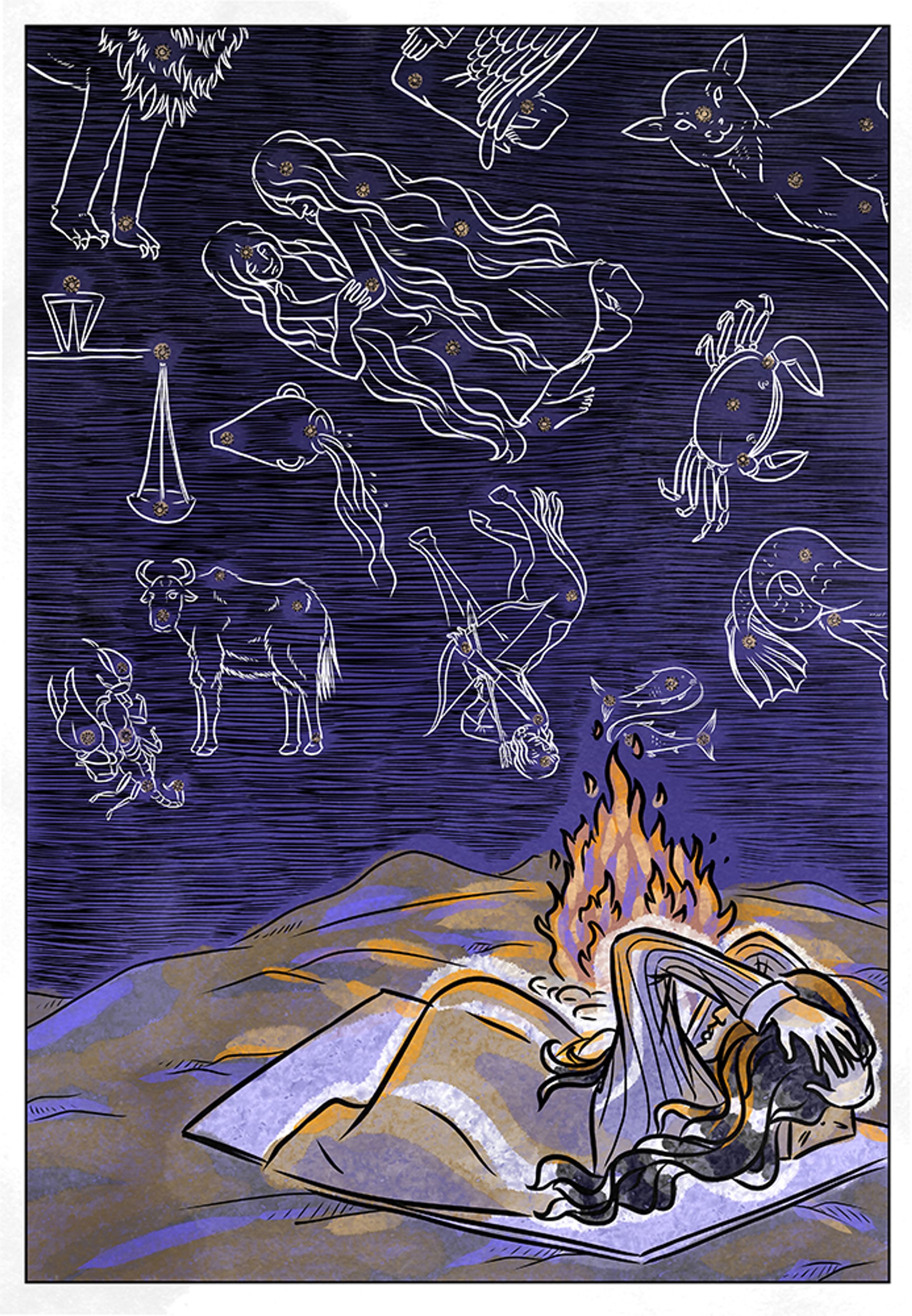 Page from graphic novel, "A Voyage to Panjikant"-1