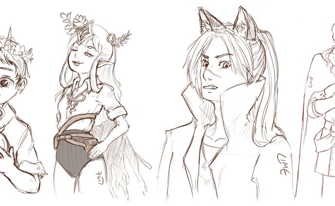 vtuber、​sketches