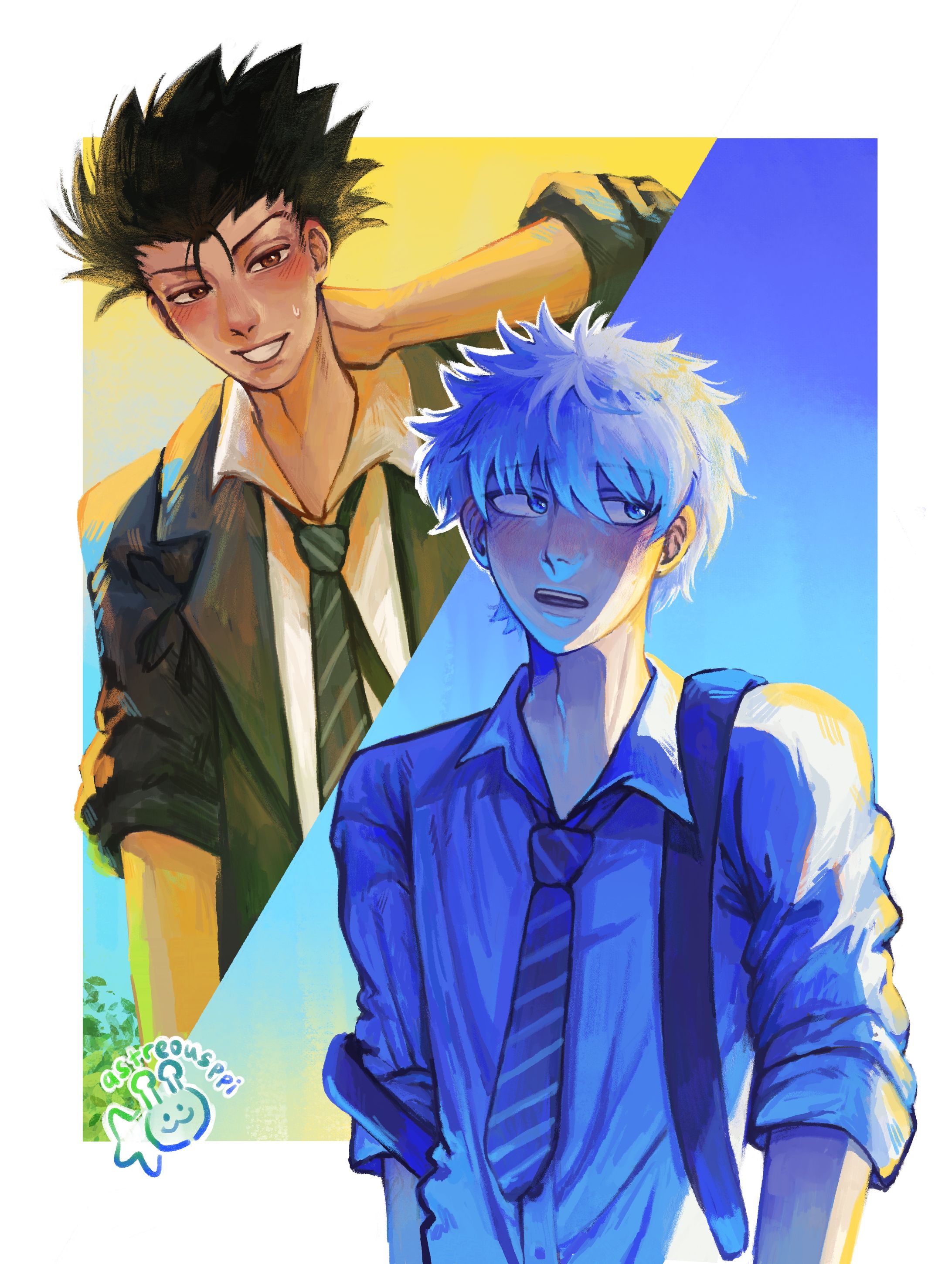 [HxH] Killua and Gon - Highschool au!-1