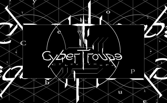 CyberTroupeロゴグラフィック