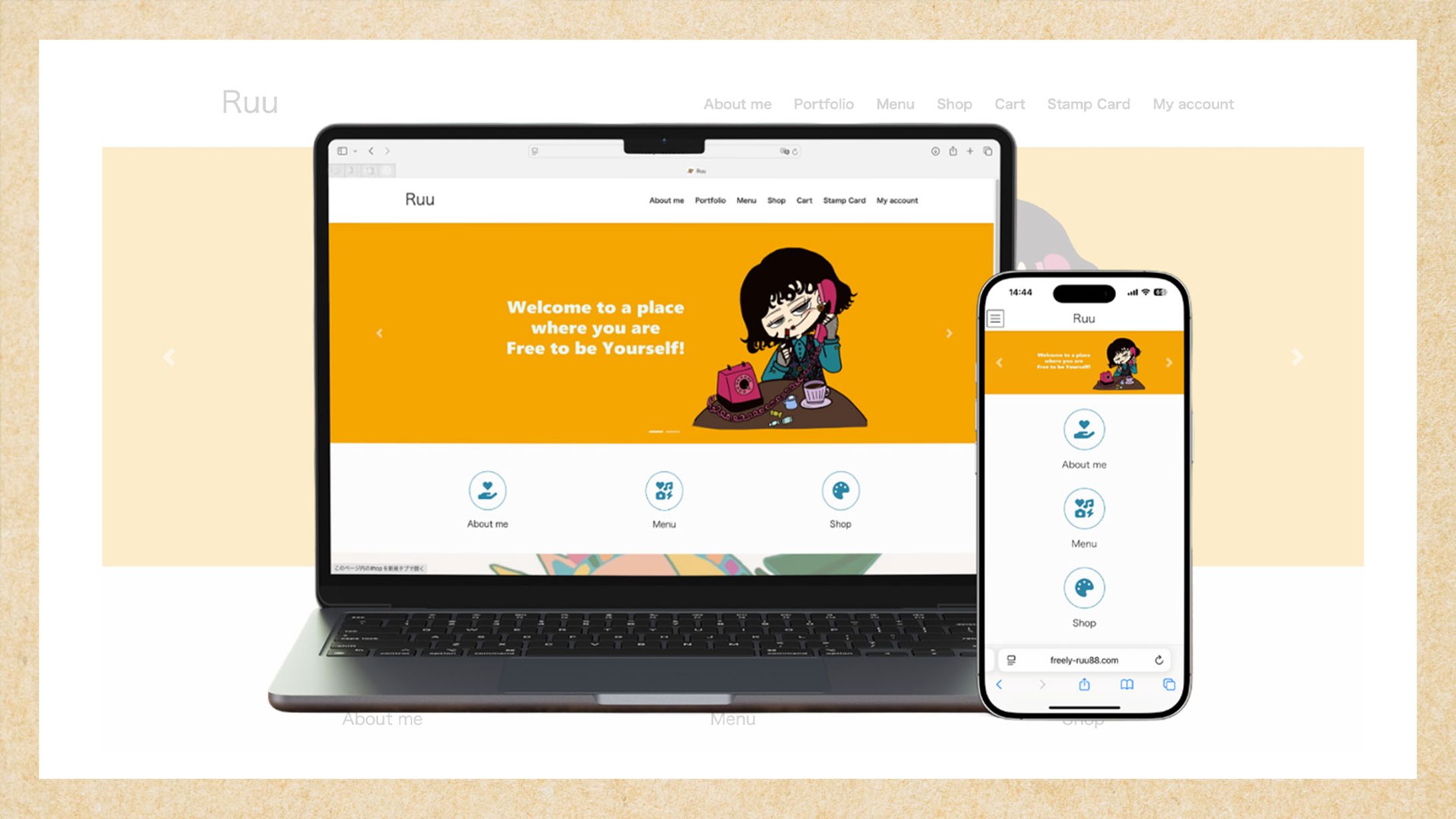 活動用 公式サイト制作-1