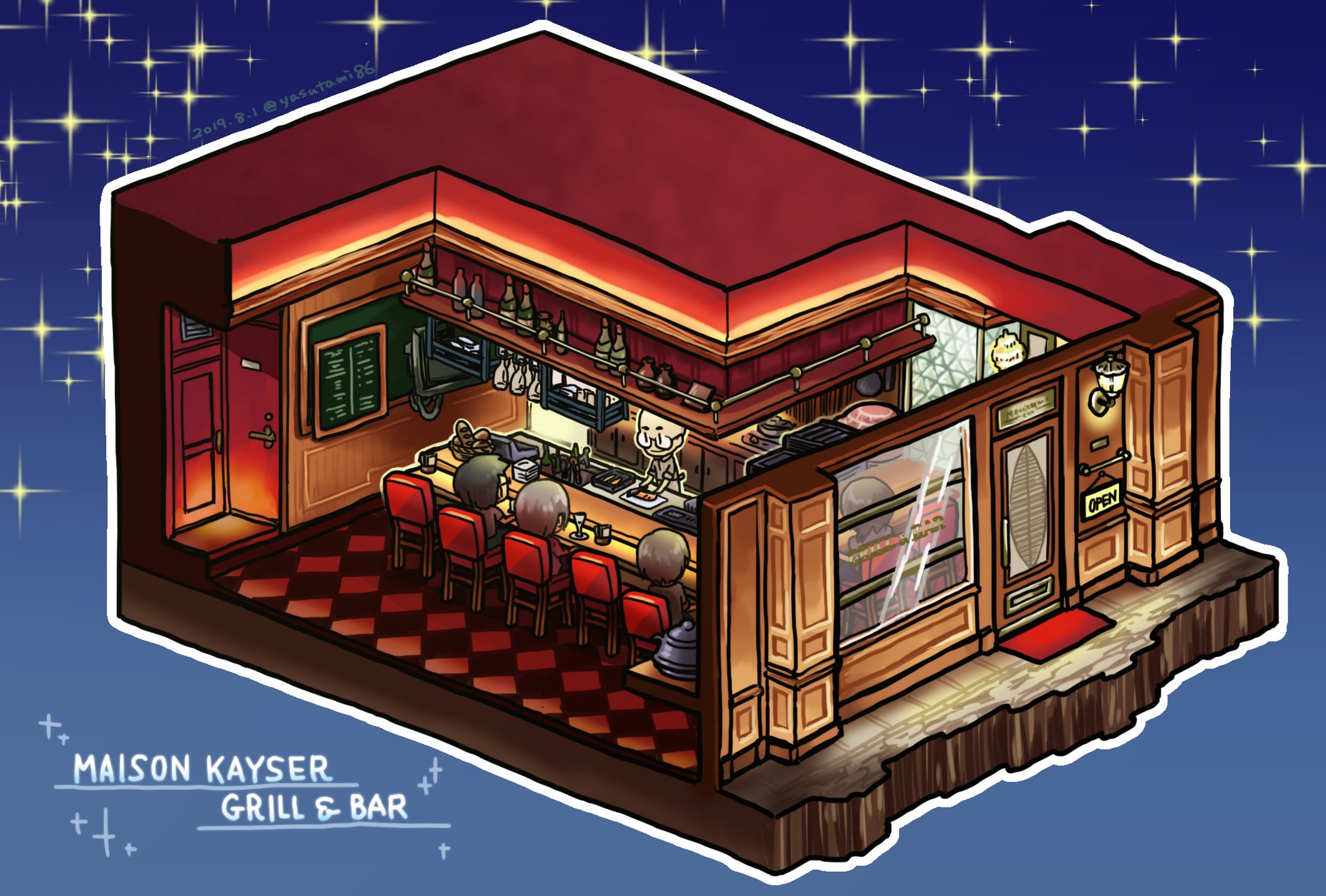 Grill＆Bar ファンアートヴィネット-1