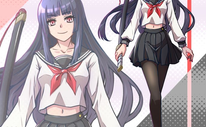 023　帯刀女子高生