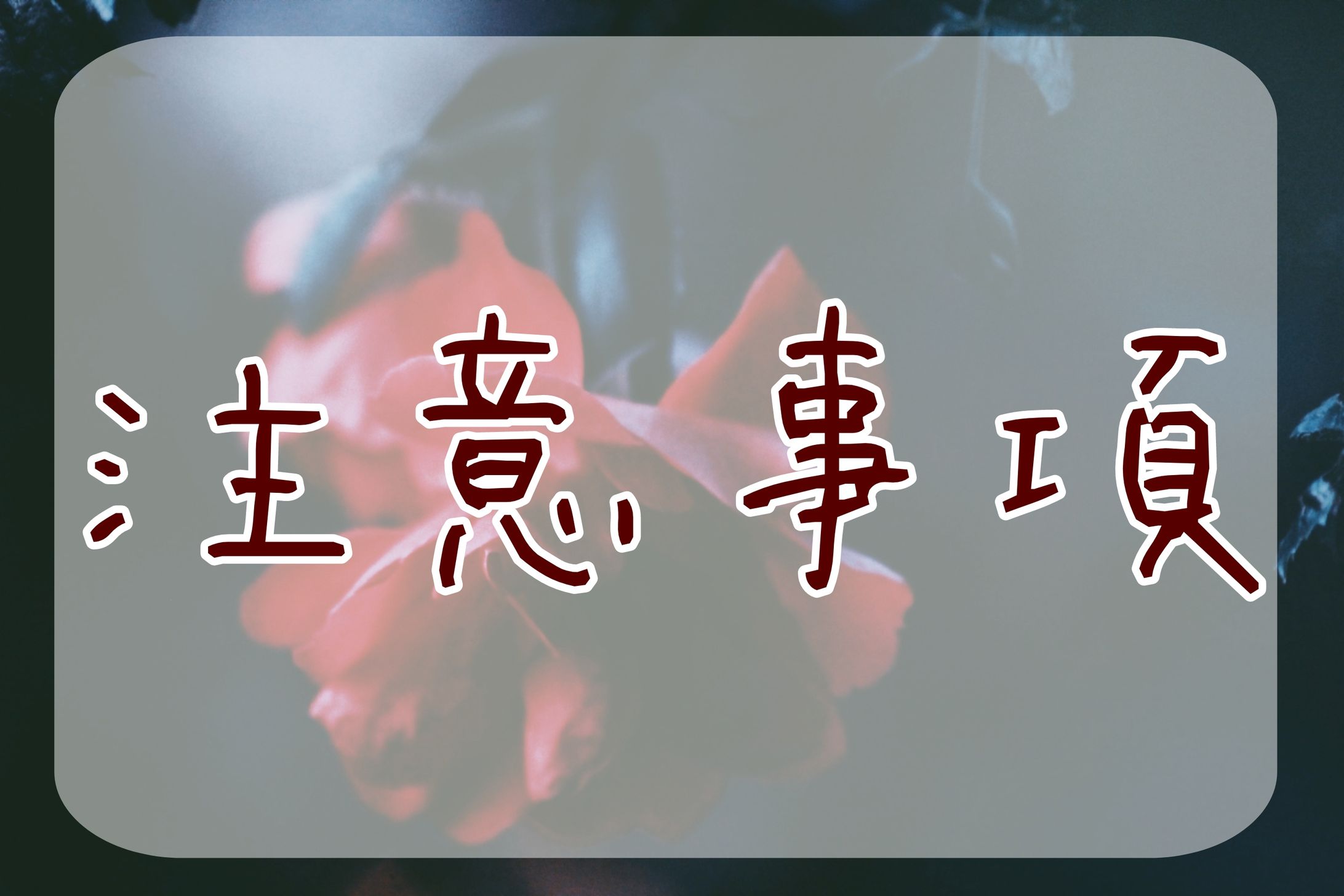 注意事項-1
