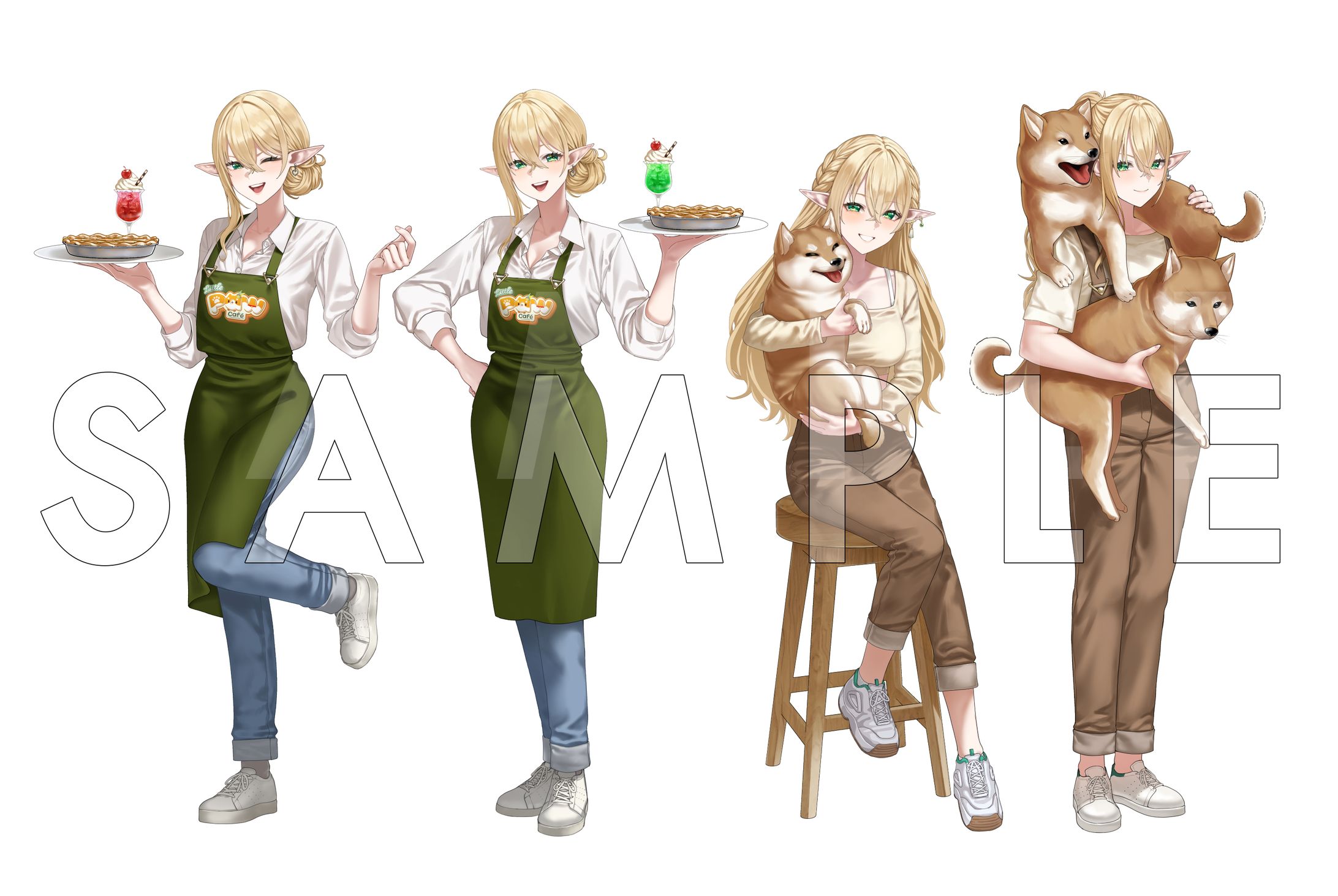 Illust Elvene Birthday Cafe-1
