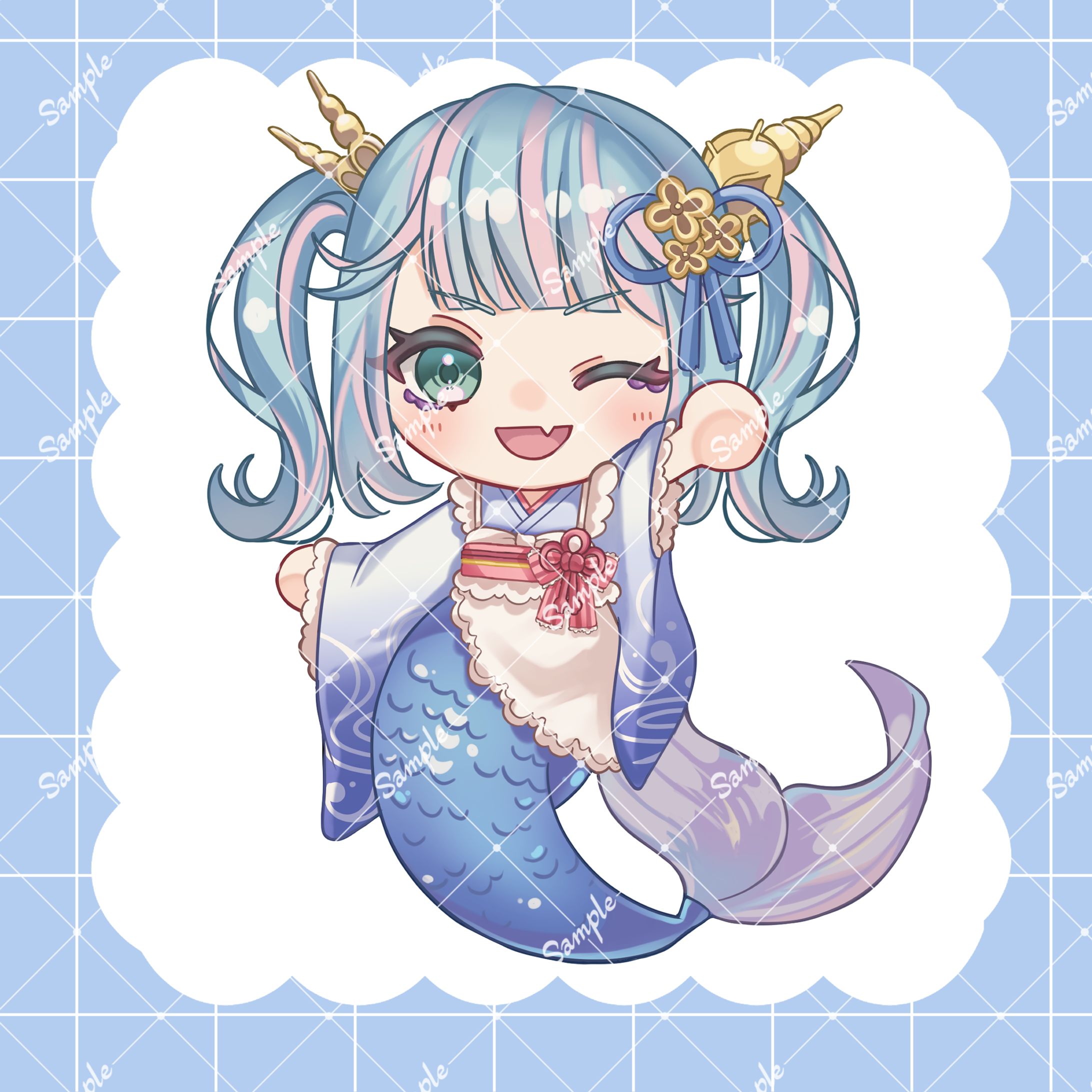 【ご依頼】殻貝ひめ様『SDキャラ』イラスト-1