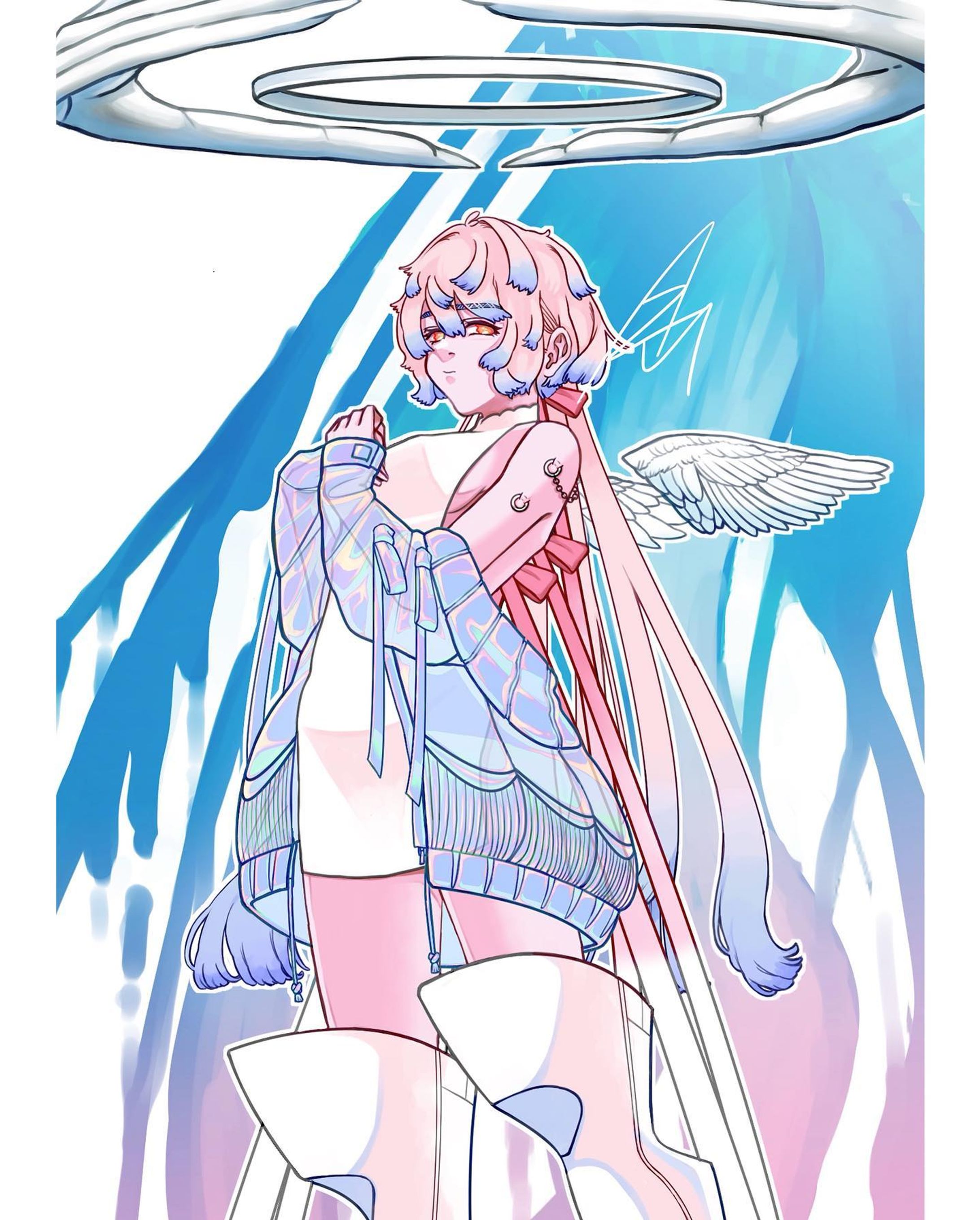 私の天使

上着差分有り
長いヒールがお気に入り

#illust #illustration #digitalillustration #art #digitalart #originalcharacter #originalart #イラスト #イラスト好きな人と繋がりたい #アート #デジタルイラスト #オリジナル #オリジナルキャラクター-1