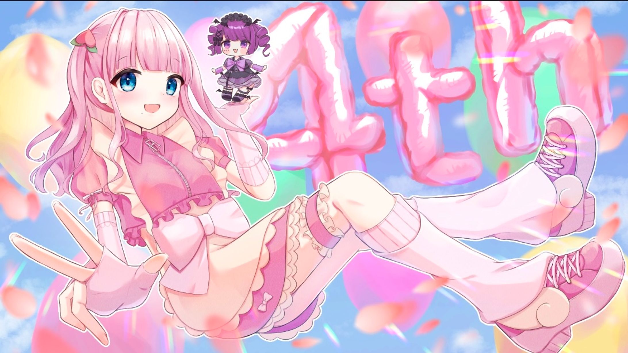 ご依頼一枚絵　4周年記念 -1