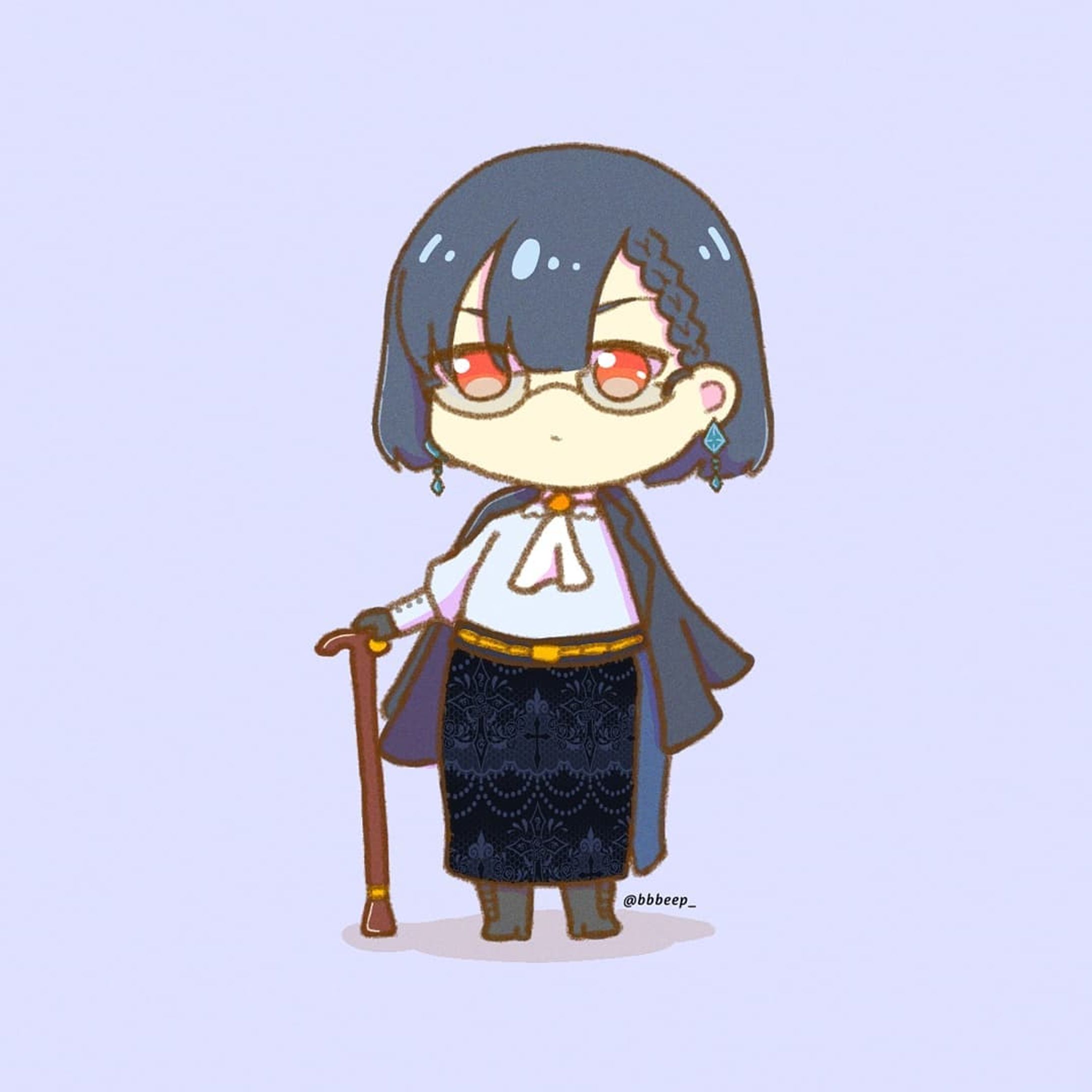 The nameless Empress 
.
.
.
#art #illustration #chibi #characterdesign #oc #original #IbispaintX #digitalart #beepblopocs-1