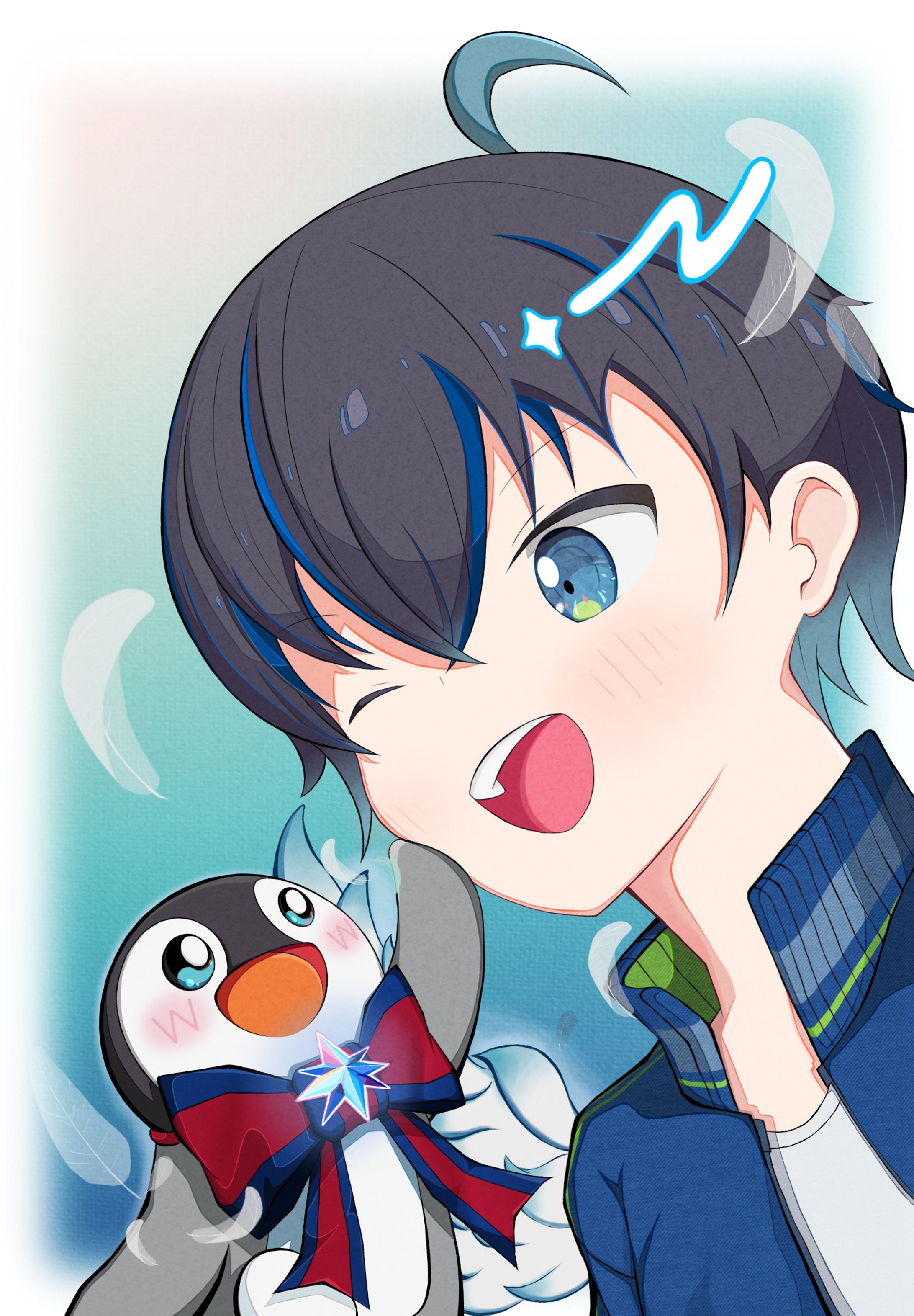 男の子とペンギン-1