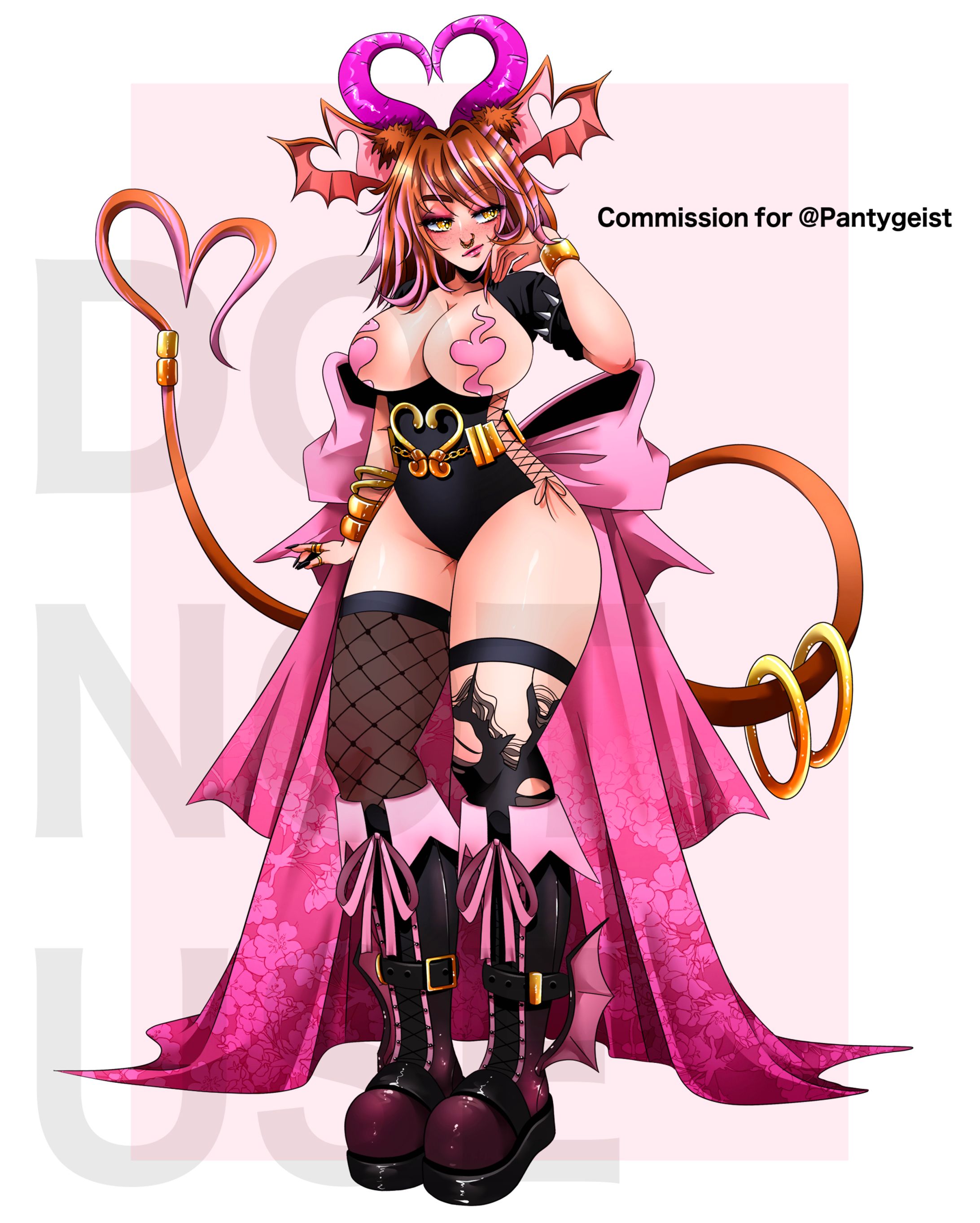 Commission for Pantygeist for her character/ outfit design-1
