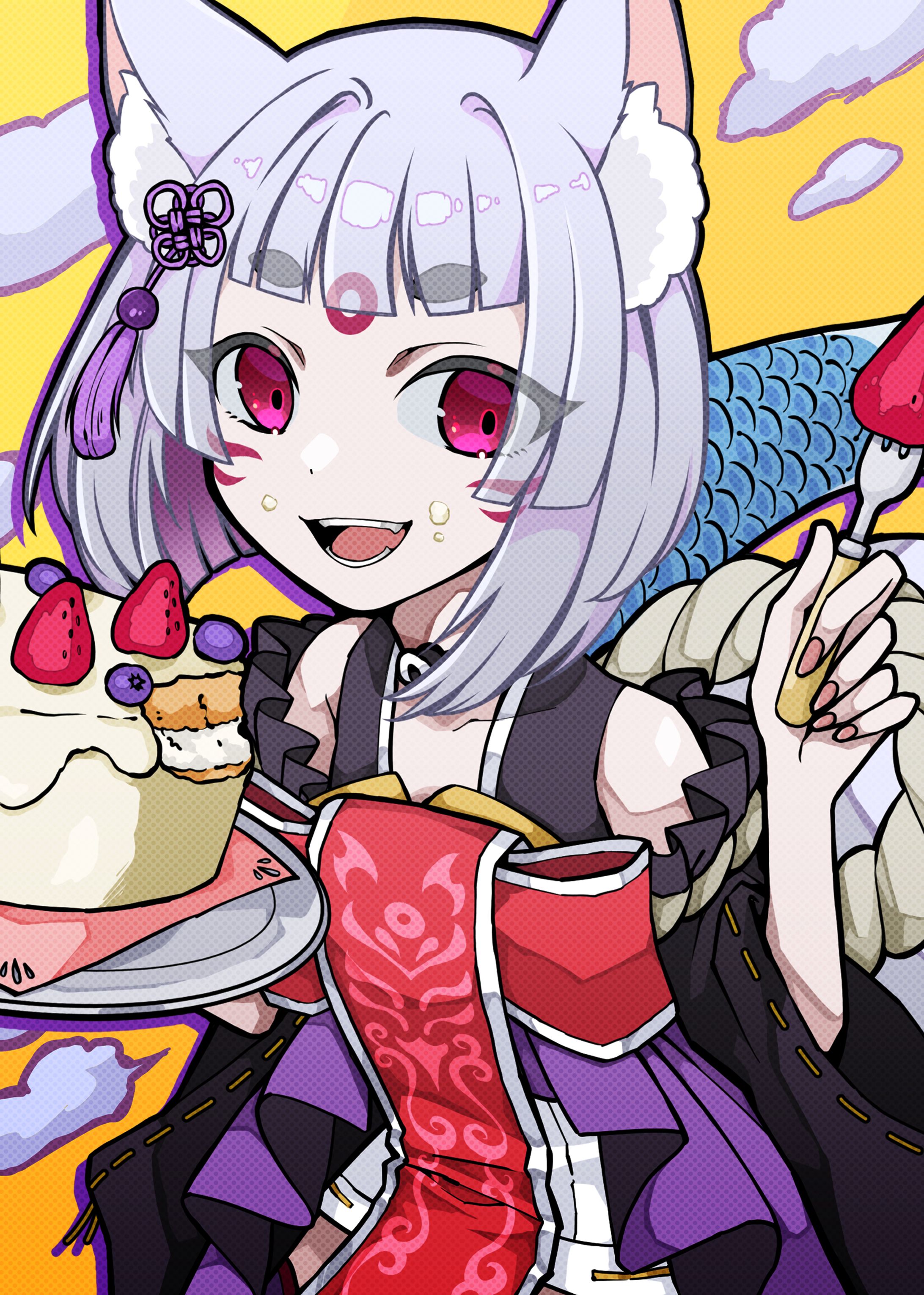 【初配信&お誕生日記念ネットプリントイラスト】 巳櫻こん様-1