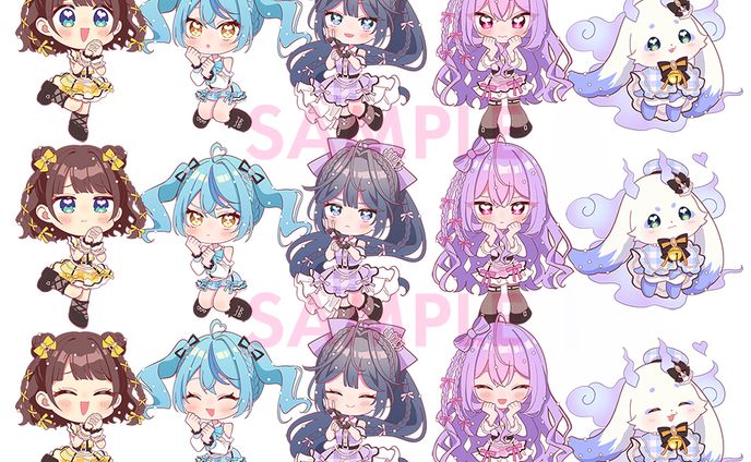 にじさんじ所属 いずれ菖蒲か杜若様「無理すぎ♡オタクハート」MV内SDイラスト
