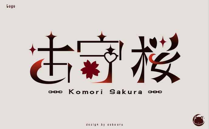 古守 桜｜NAME LOGO