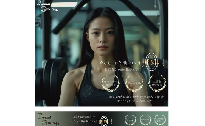 トレーニングジムバナー