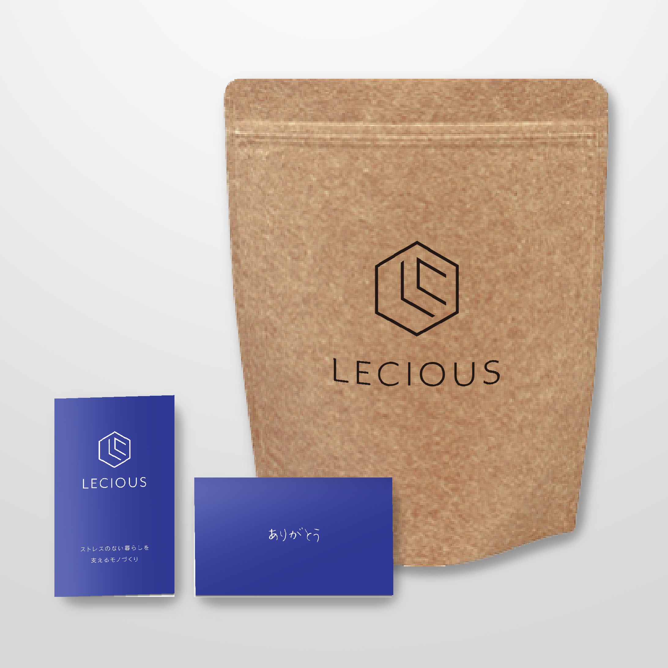 （株）ライフアップデイト様／三つ折りカード2種とパッケージ-1