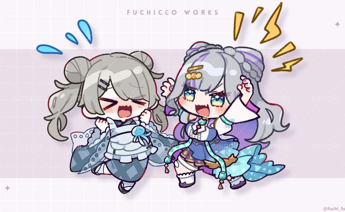 【commission】魅楽るん様【ミニキャライラスト】