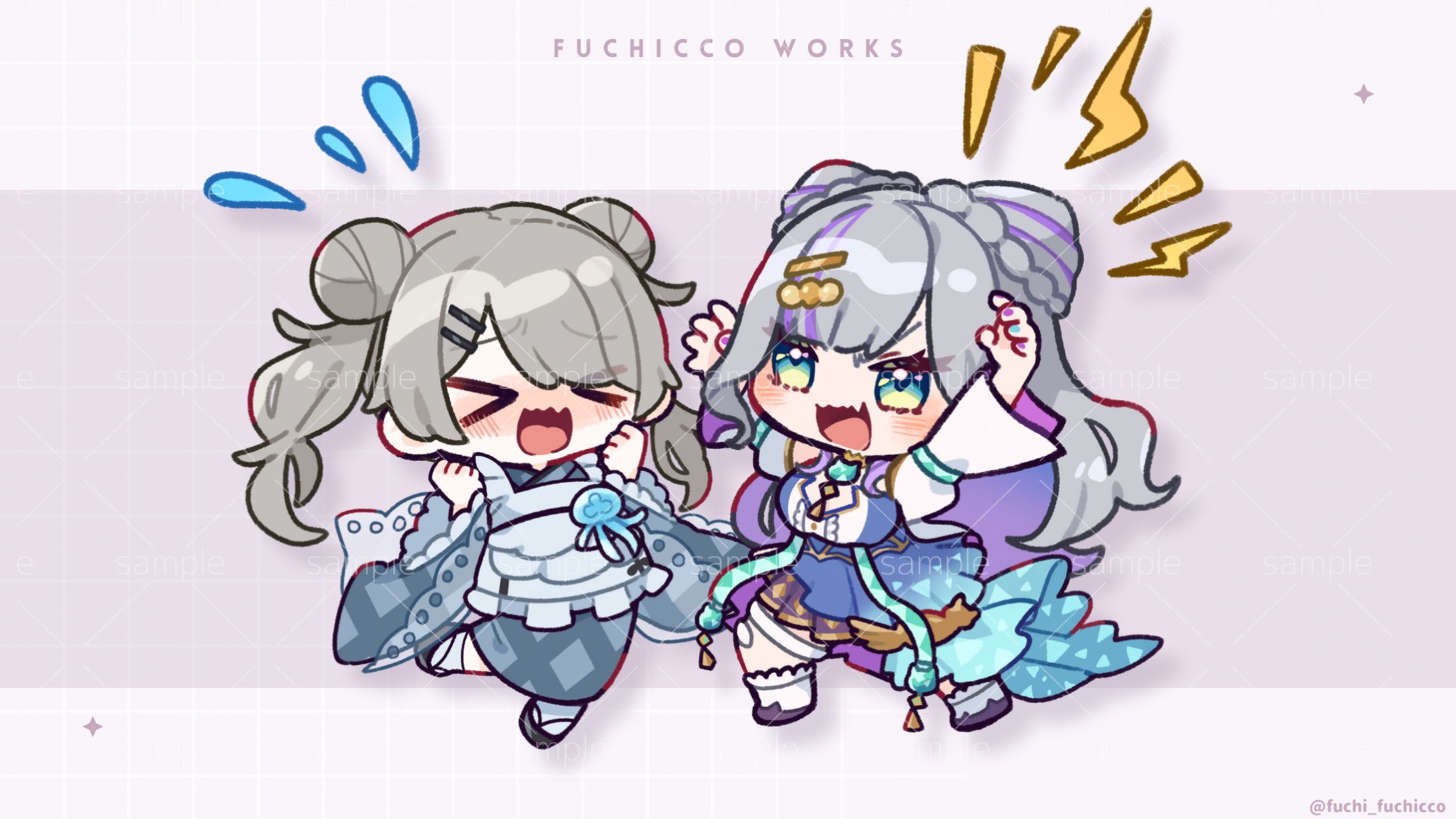 【commission】魅楽るん様【ミニキャライラスト】-1