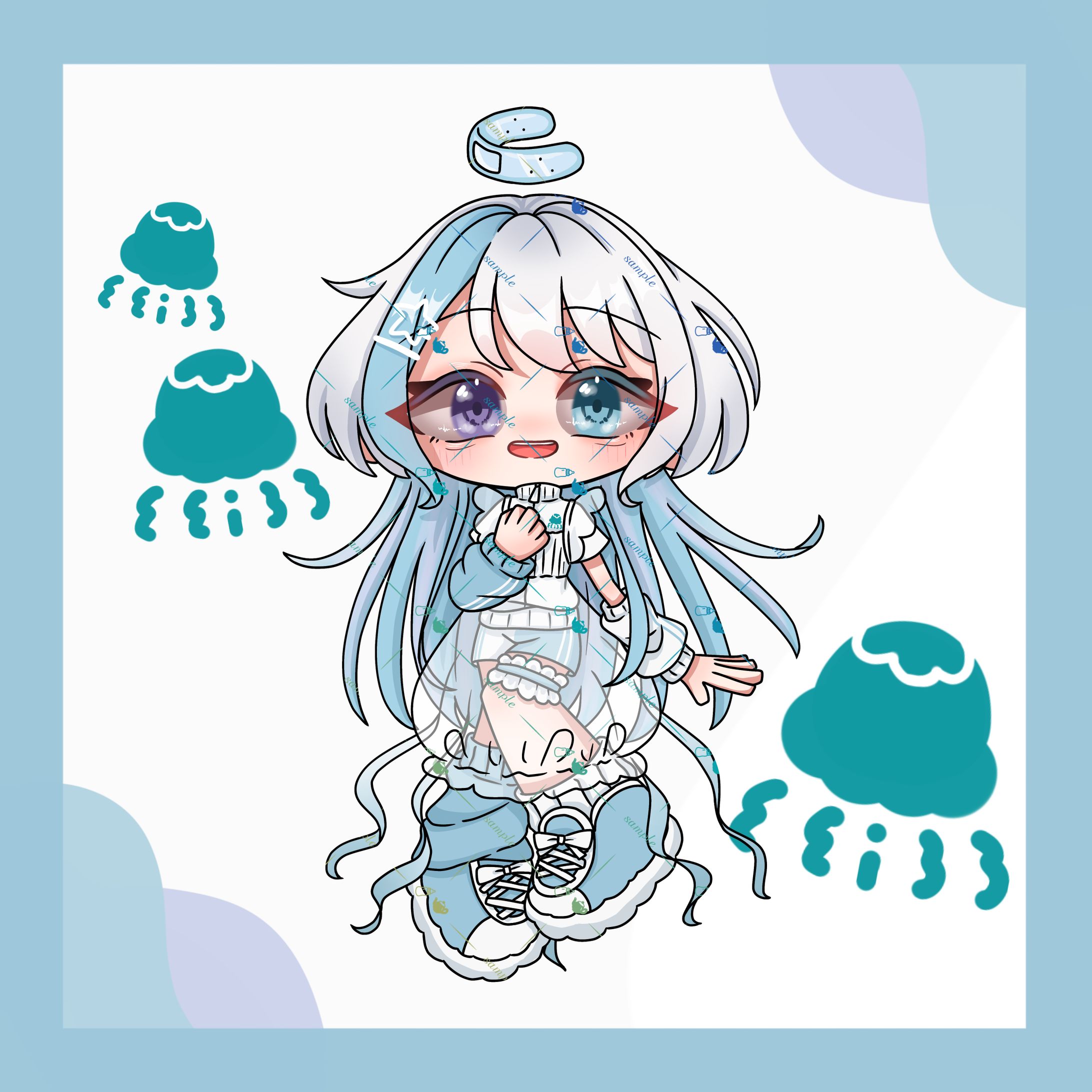 デフォルメイラスト 青依なむん様-1