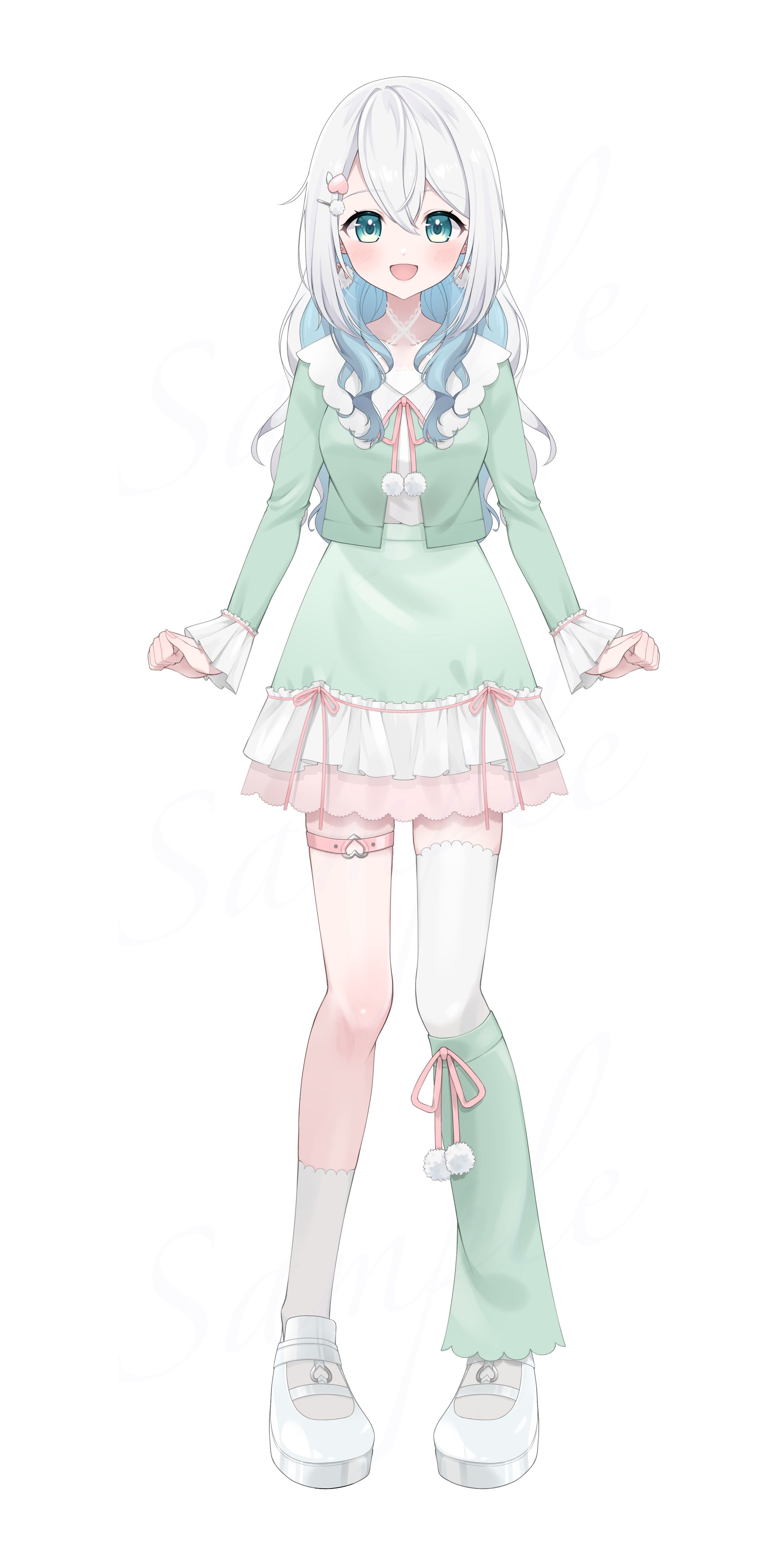 桃瀬あお様 新衣装立ち絵【部屋着】-1