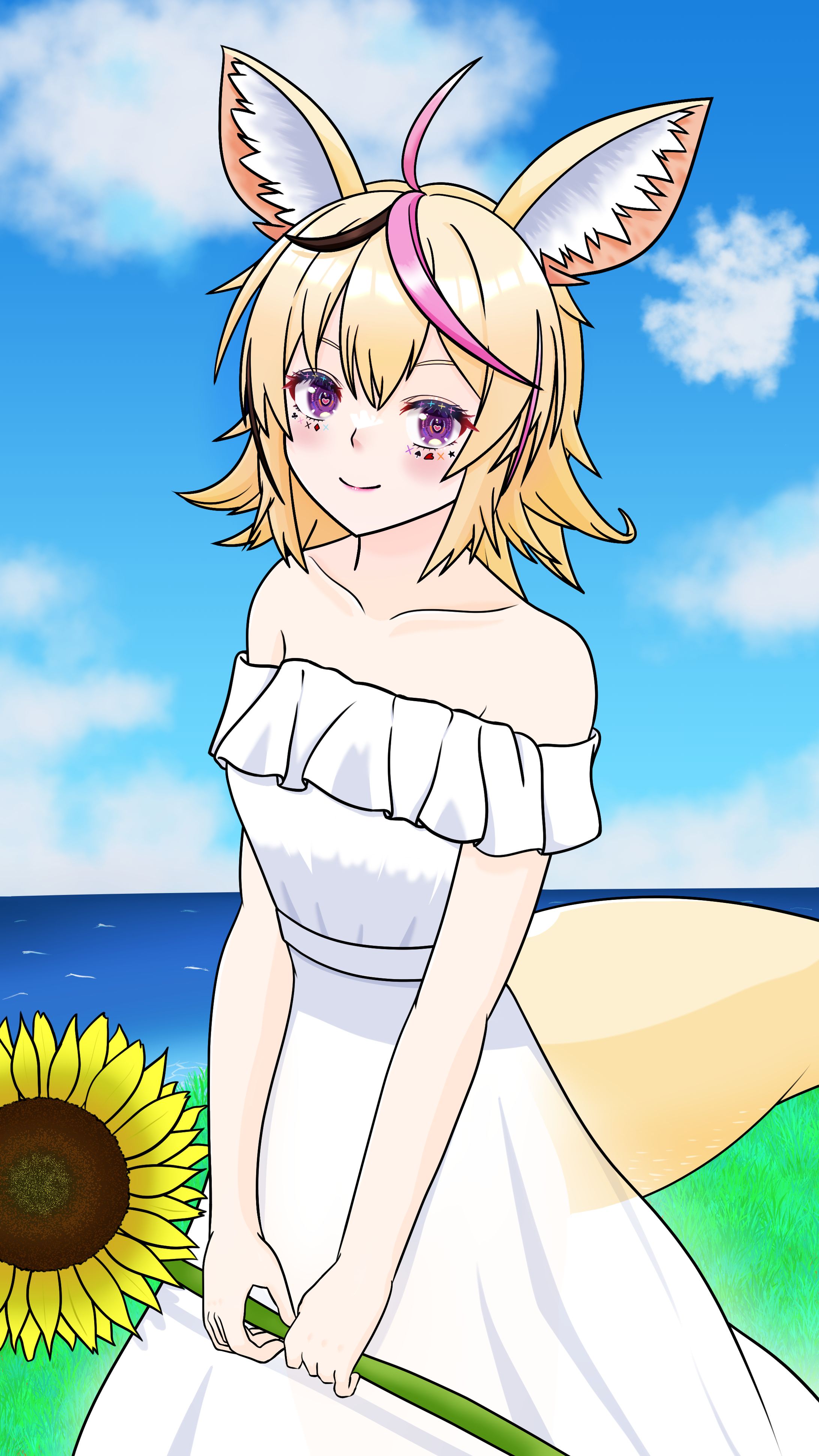 【FA】尾丸ポルカ 5周年イラスト-1