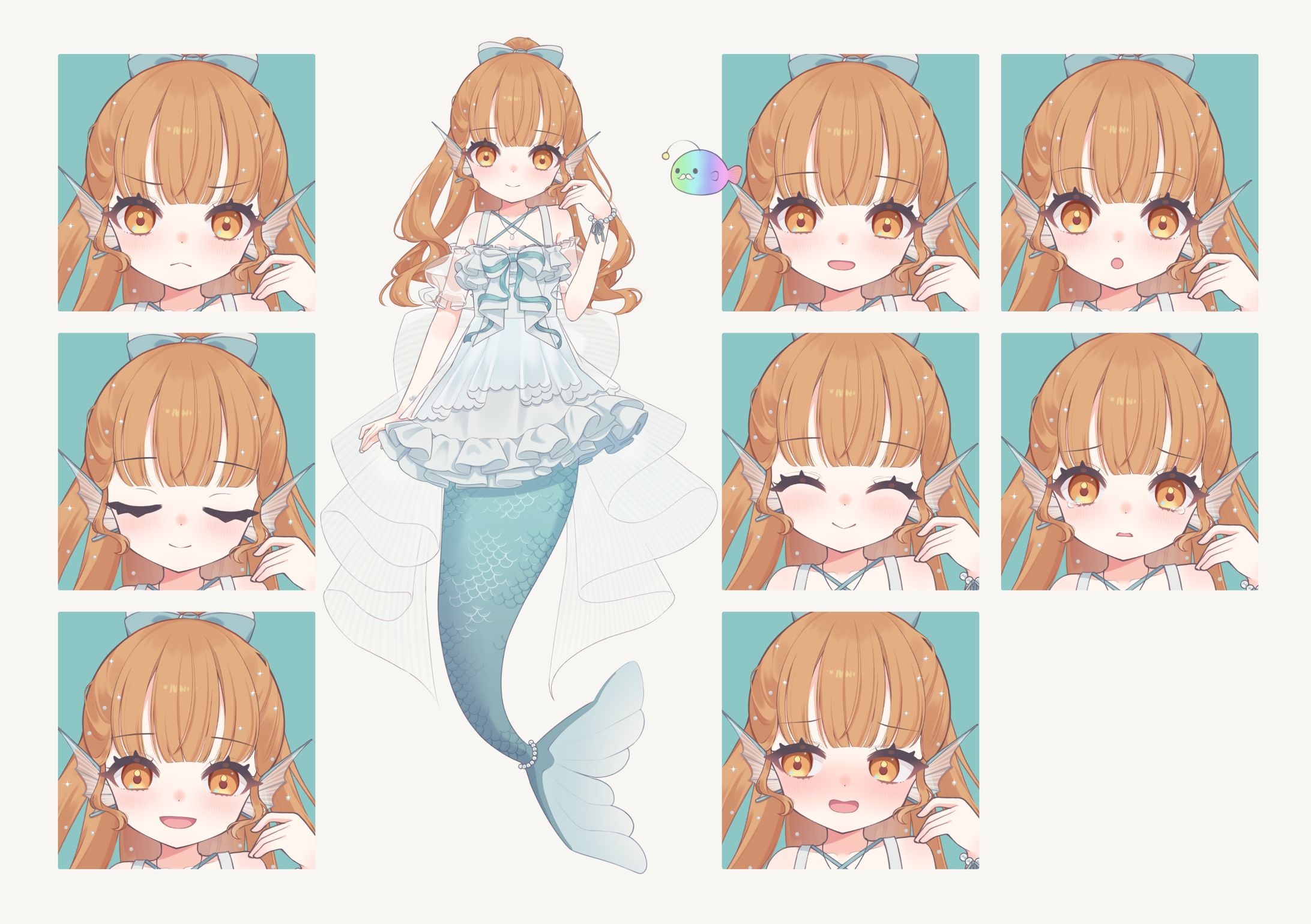 表情差分付き立ち絵、キャラクターデザイン-1