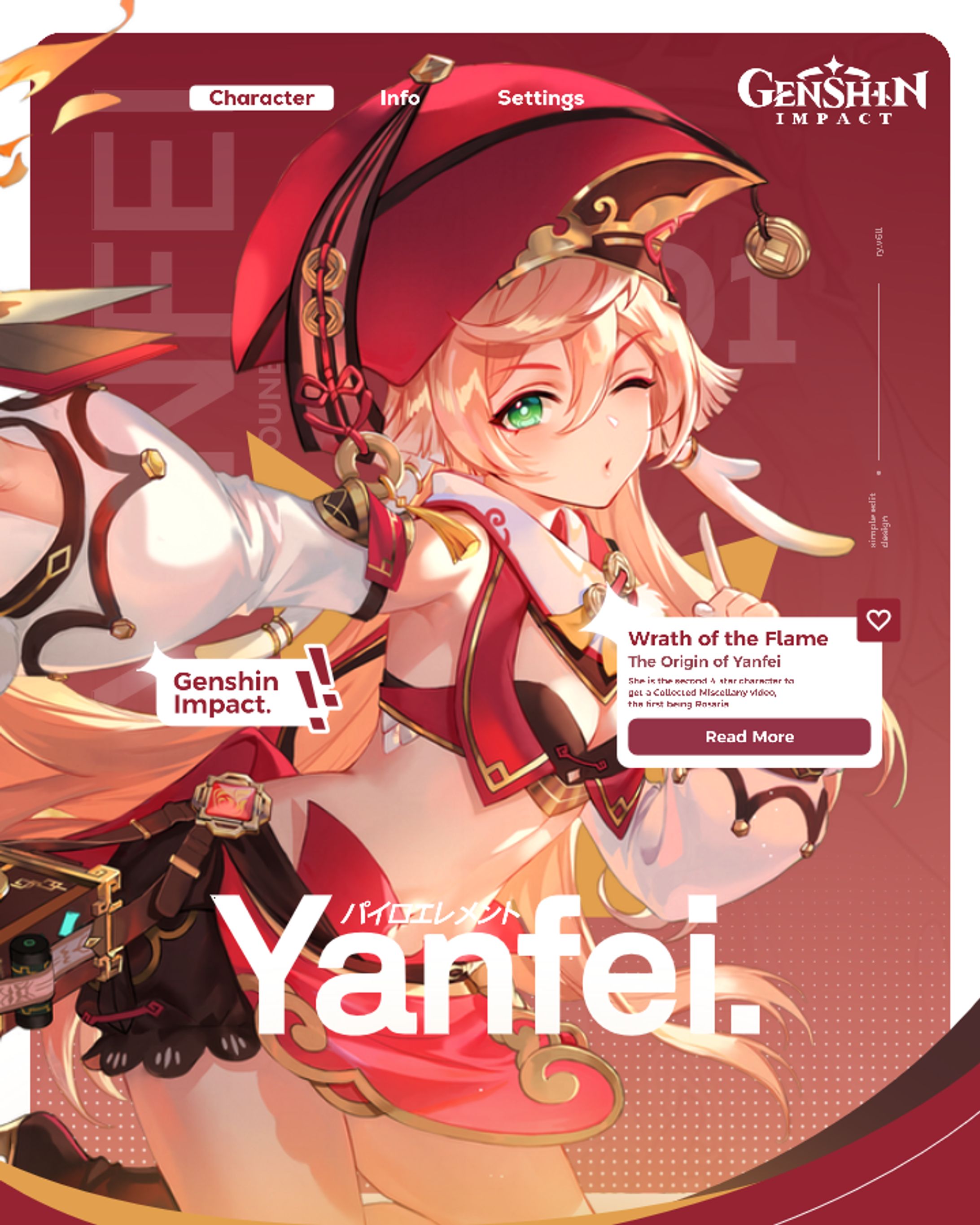 [Poster] Yanfei | Genshin Impact-1
