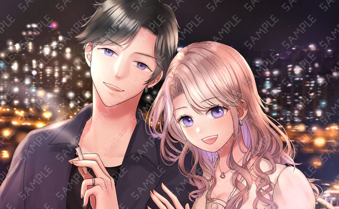 ペア画　夜景と