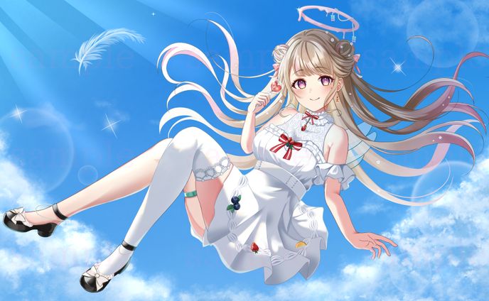 【一枚絵】甘眠あむ様　パネル開けイラスト