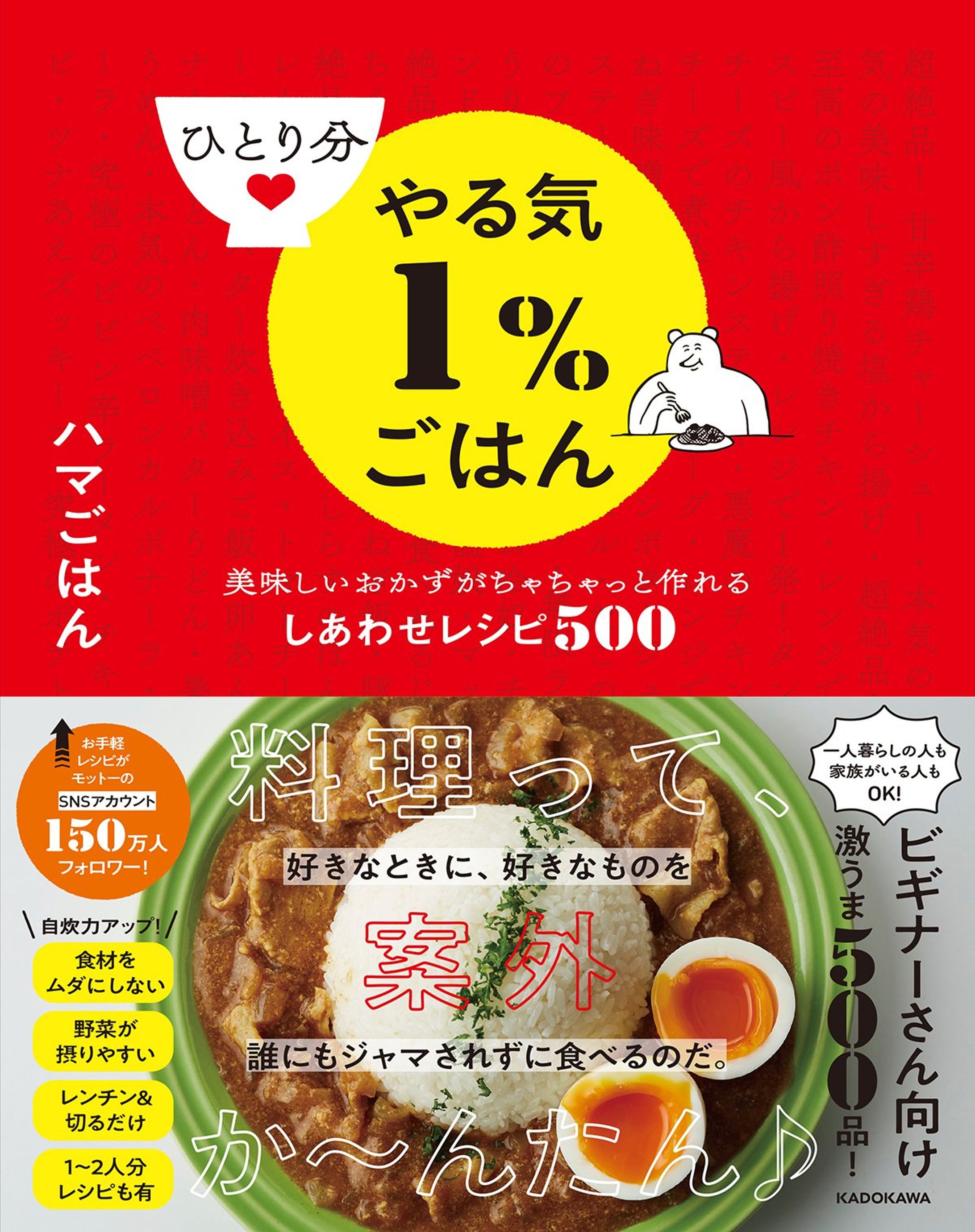 【書籍】ひとり分 やる気1%ごはん-1