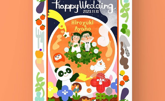 wedding、趣味絵