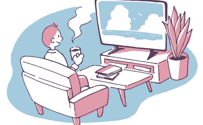 テレビを見る人