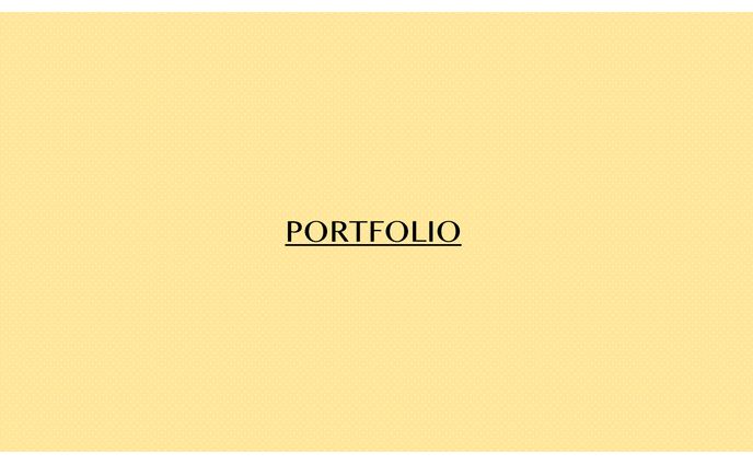 portfolio、趣味