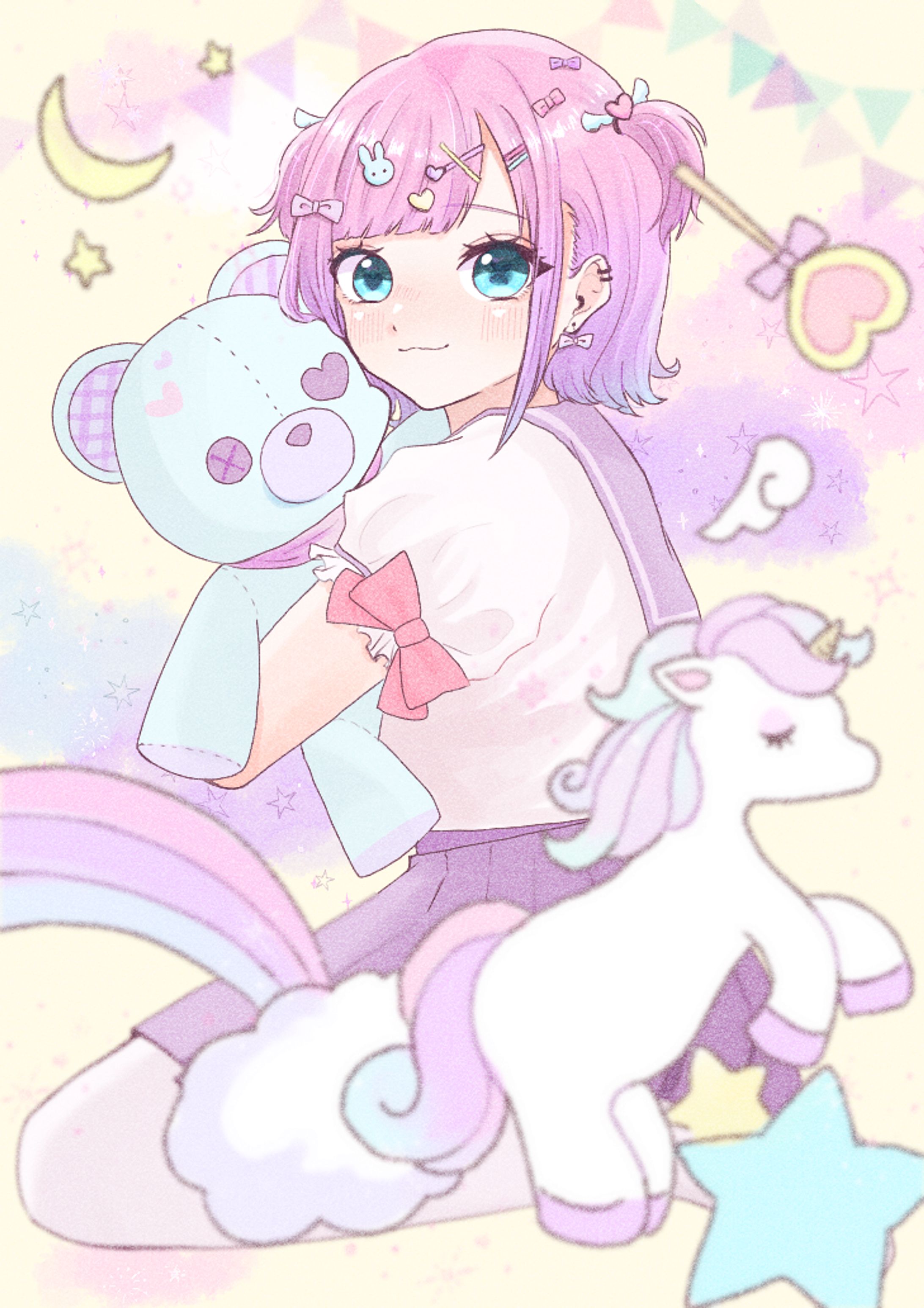 1枚絵ゆめかわ(サンプル)-1