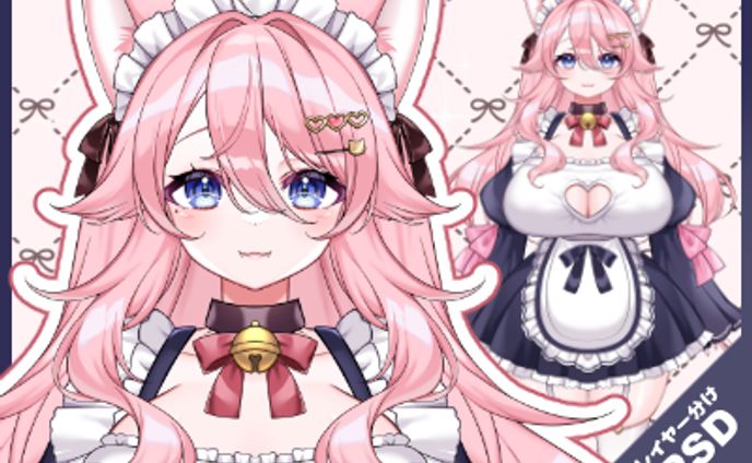 【キャラ販売】シェメルティー・ノアール様　Vtuberモデル立ち絵