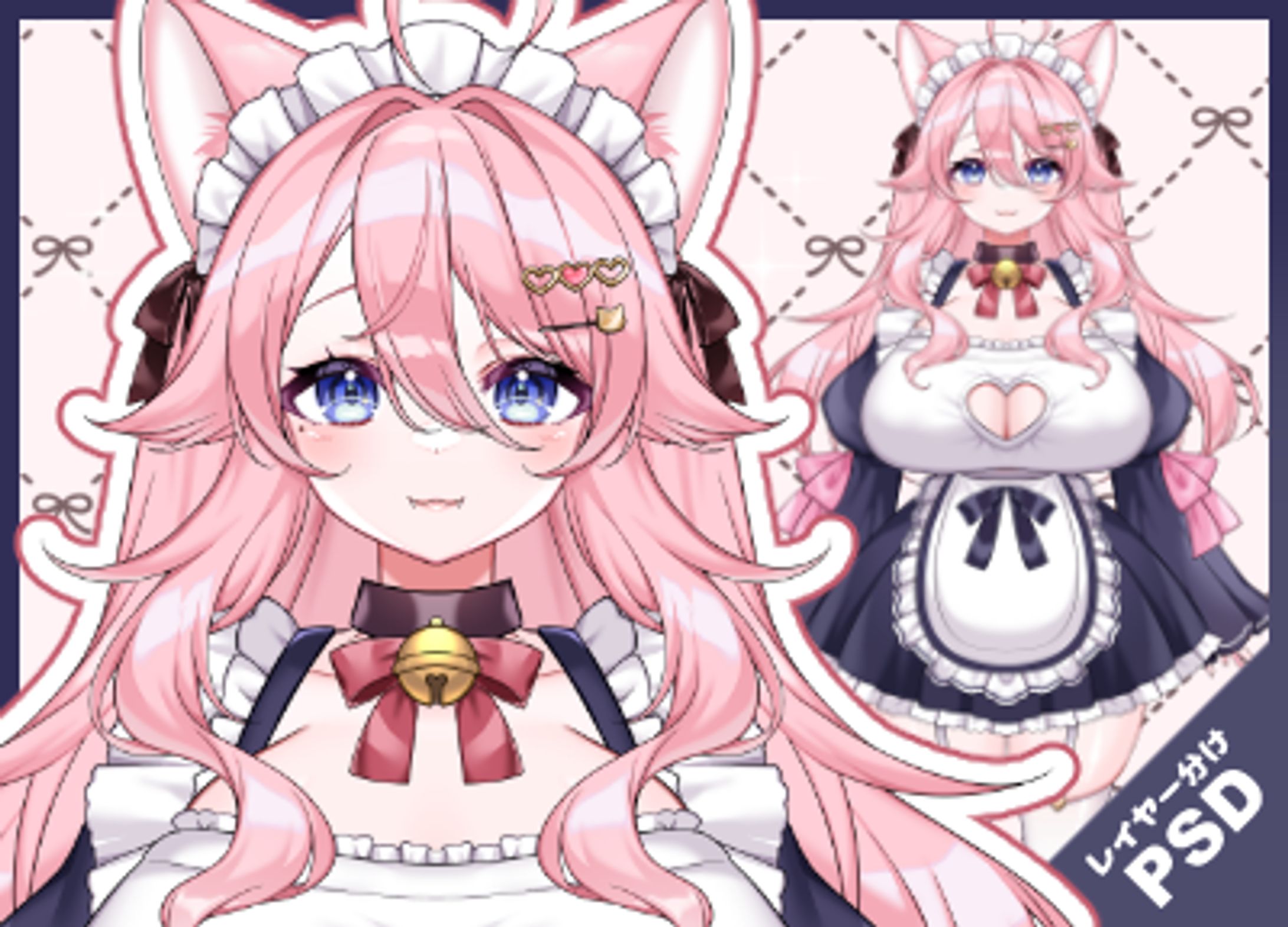 【キャラ販売】シェメルティー・ノアール様　Vtuberモデル立ち絵-1