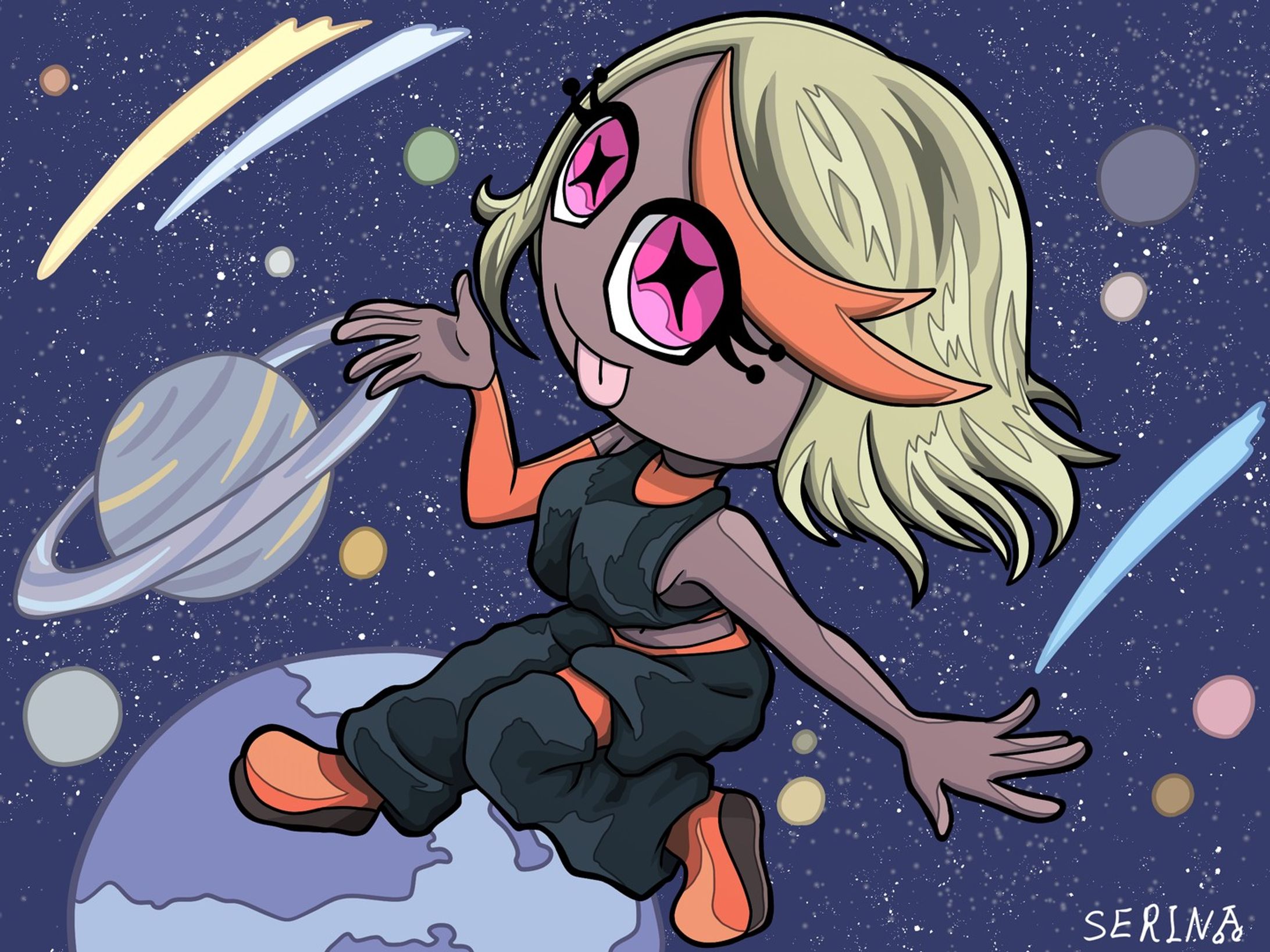 宇宙のお姫様☆

#オリジナル #originalcharacter #girl #女の子 #clipstudiopaint #digitalillustration #illustration #イラスト #一次創作 #宇宙 #universe #space-1