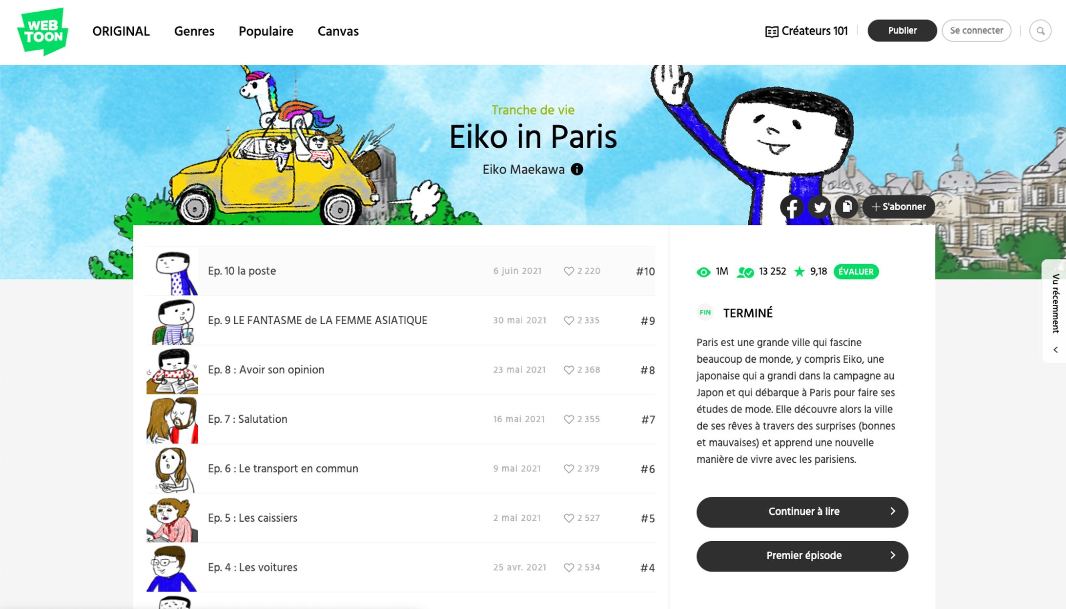webtoon : Eiko in Paris-1