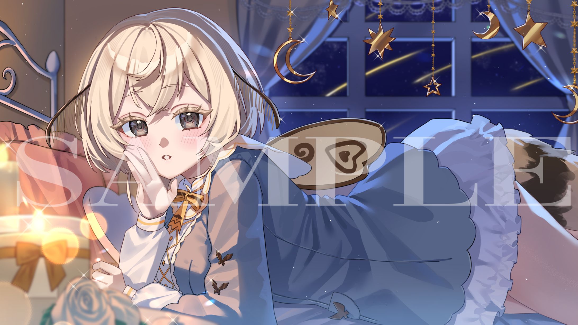 繭糸様　活動２周年記念ボイス壁紙イラスト-1