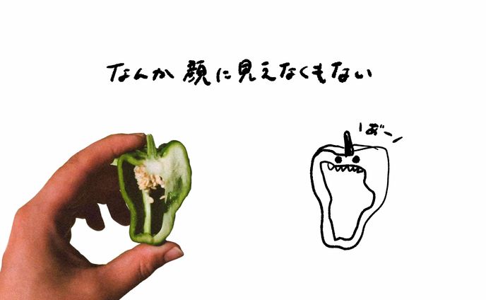 【自主制作/手書き】ピーマンが採れた日の日記